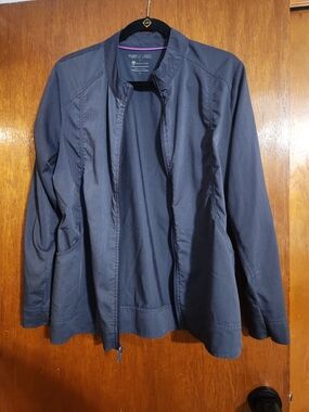 Women's Gray Scrub Jacket